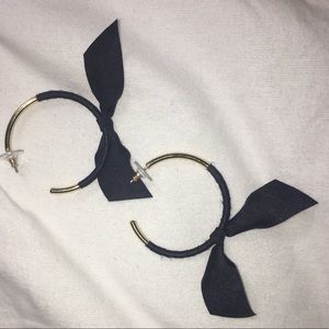 JCrew Ribbon Wrapped Hoops